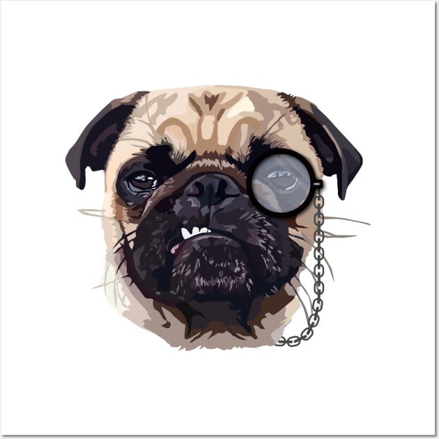 Pug Wall Art by thedailysoe